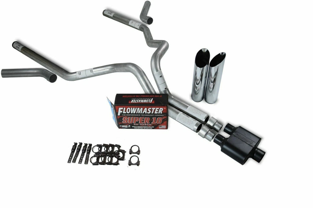 3" Dual Exhaust Kit for Ford F150 (2021–2025) - Flowmaster Super 10