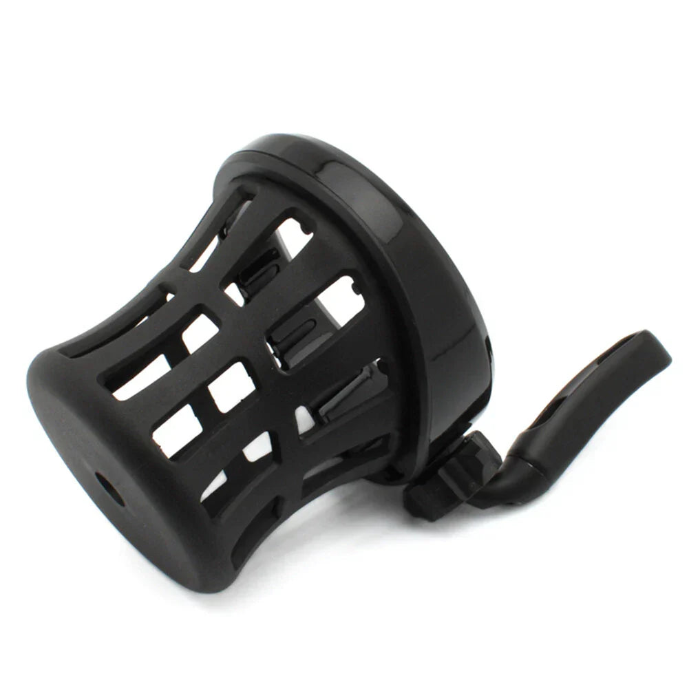 Universal Black Motorcycle Handlebar Cup Holder with Mesh Basket