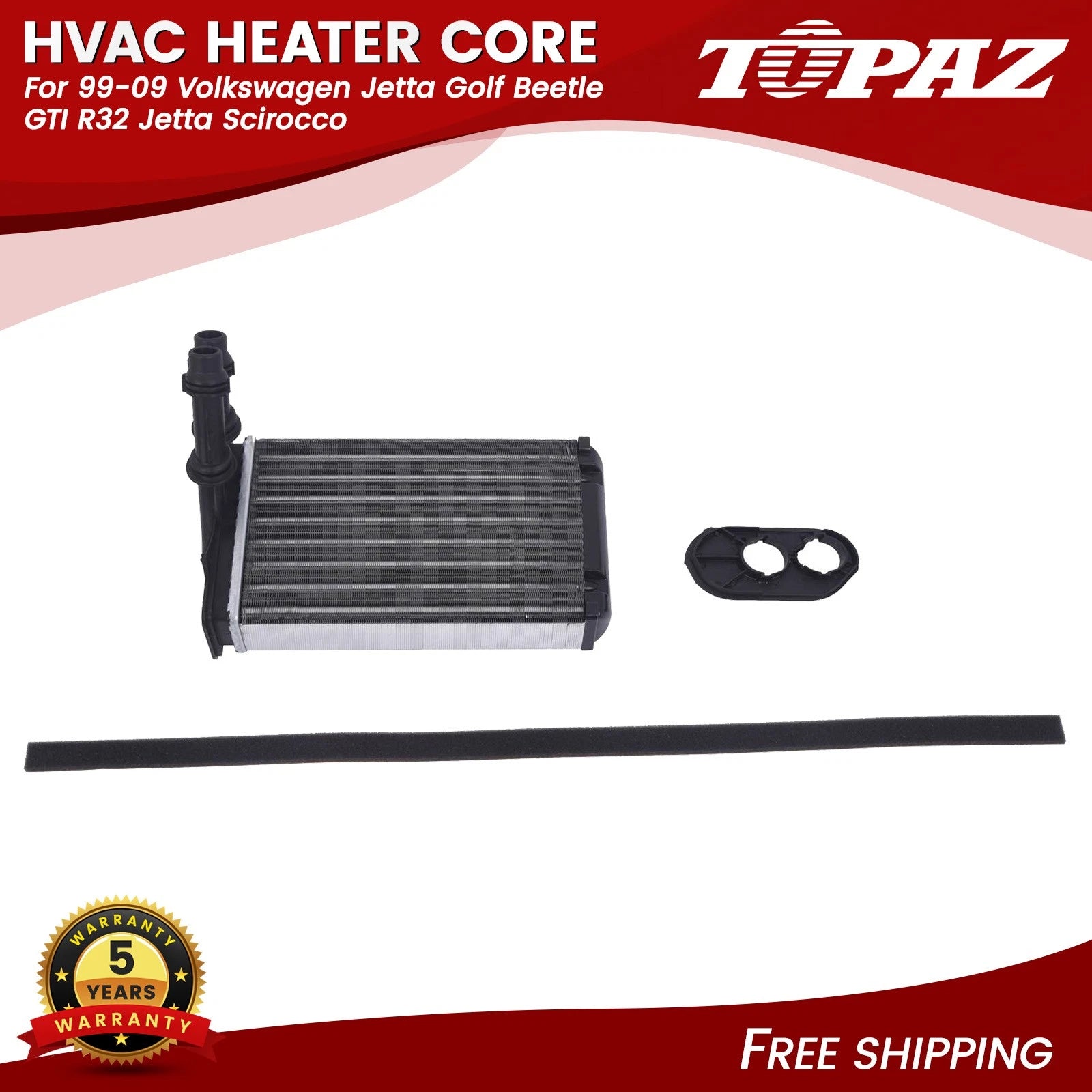 HVAC Heater Core for VW Beetle Golf Jetta Rabbit (1998–2005)