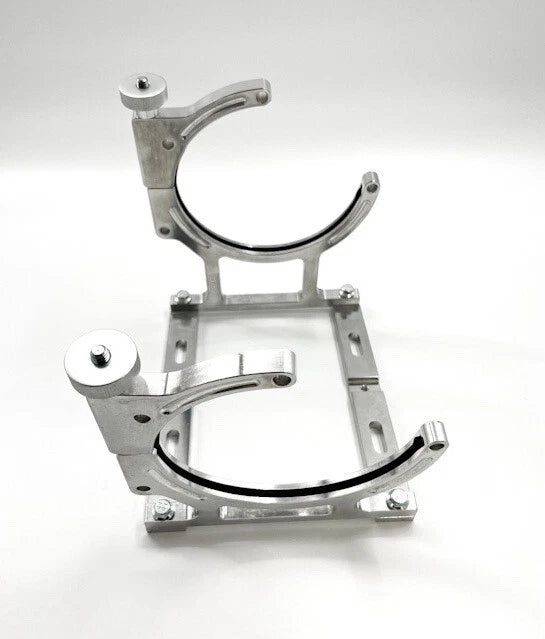 Polished Billet Aluminum NOS Single Bottle Bracket Holder for Universal (All Years)