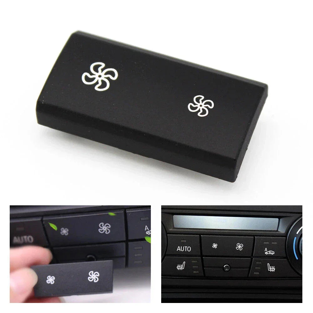 Car Wind Air Volume Conditioning Fan Switch Button Cover for BMW X5 X6 (2007-2013)