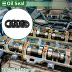 Set of 5 Oil Seal Rotary Shaft Seal NBR Rubber 12.5x20.5x4.5mm