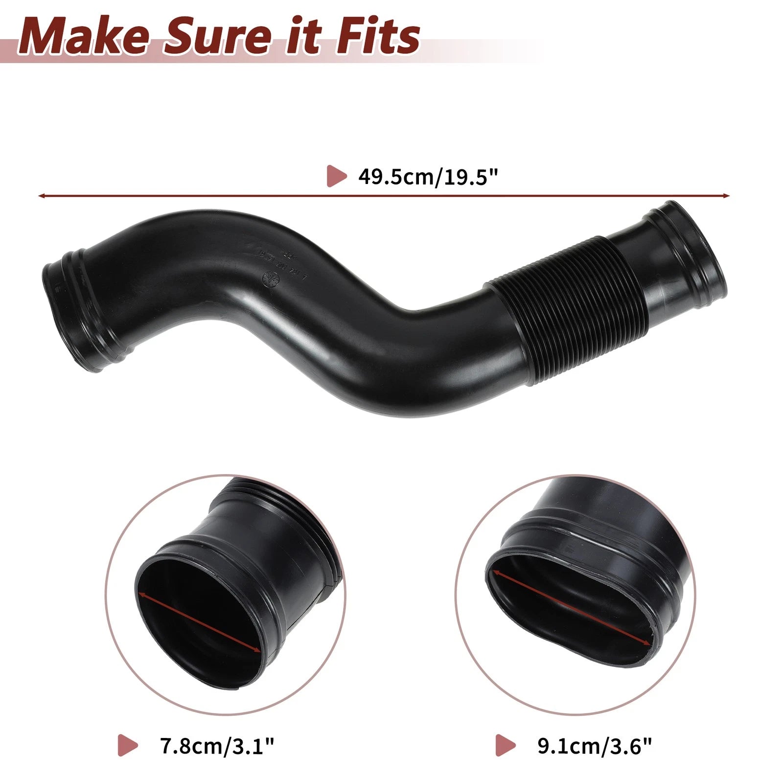 Air Intake Hose No. 1645051461 for Mercedes-Benz GL450 GL550 ML350 ML550 (2006–2012)