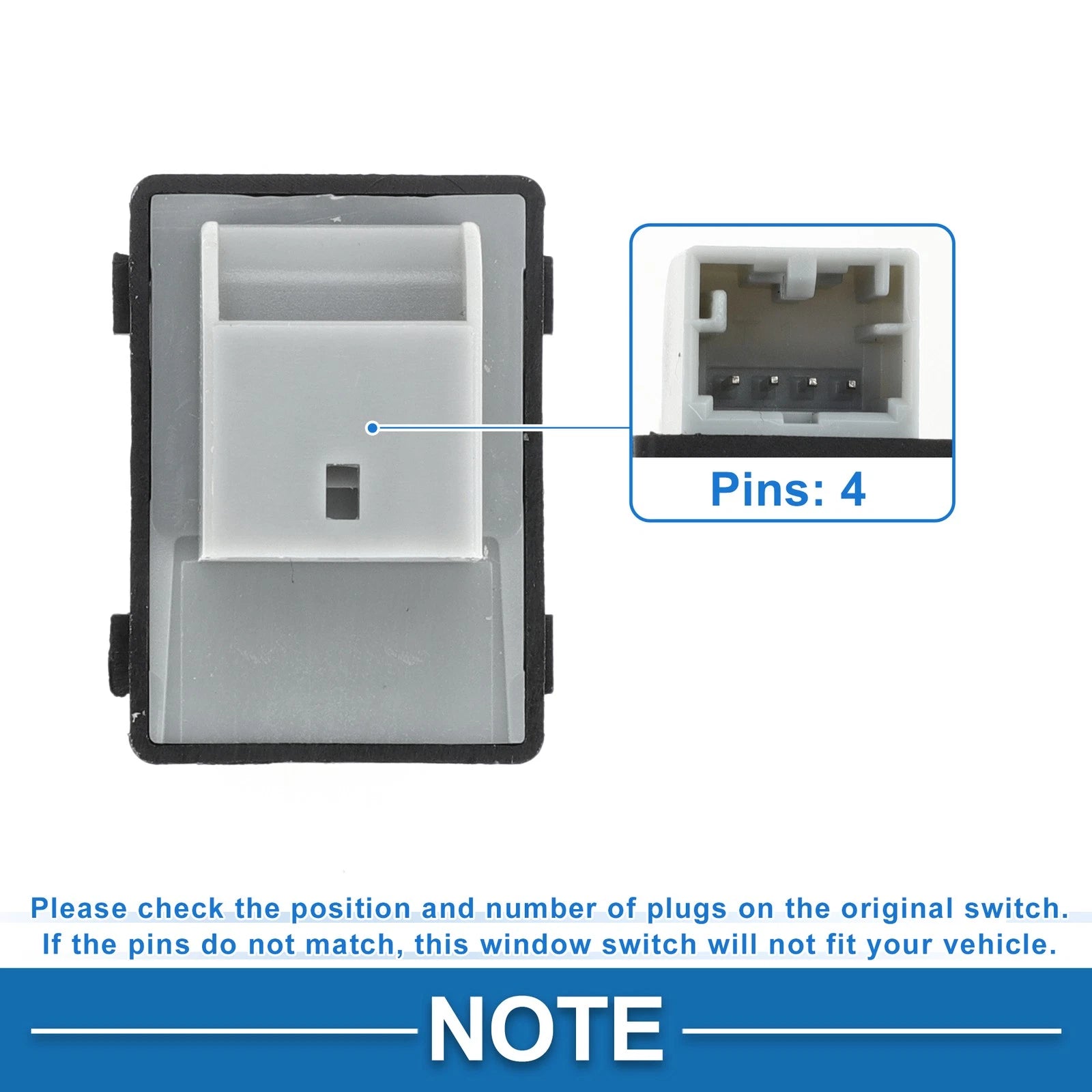 Front Side Power Window Switch for Audi A4 (2002–2008) 8E0959855