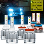 Ice Blue LED H11 Headlight and Fog Light Bulbs for Honda Odyssey (2011–2017)
