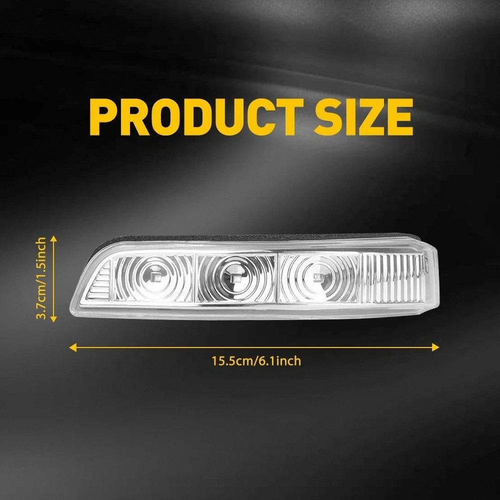 Set of 2 Amber LED Side Mirror Turn Signal Lights for Kia Sorento (2011–2015)