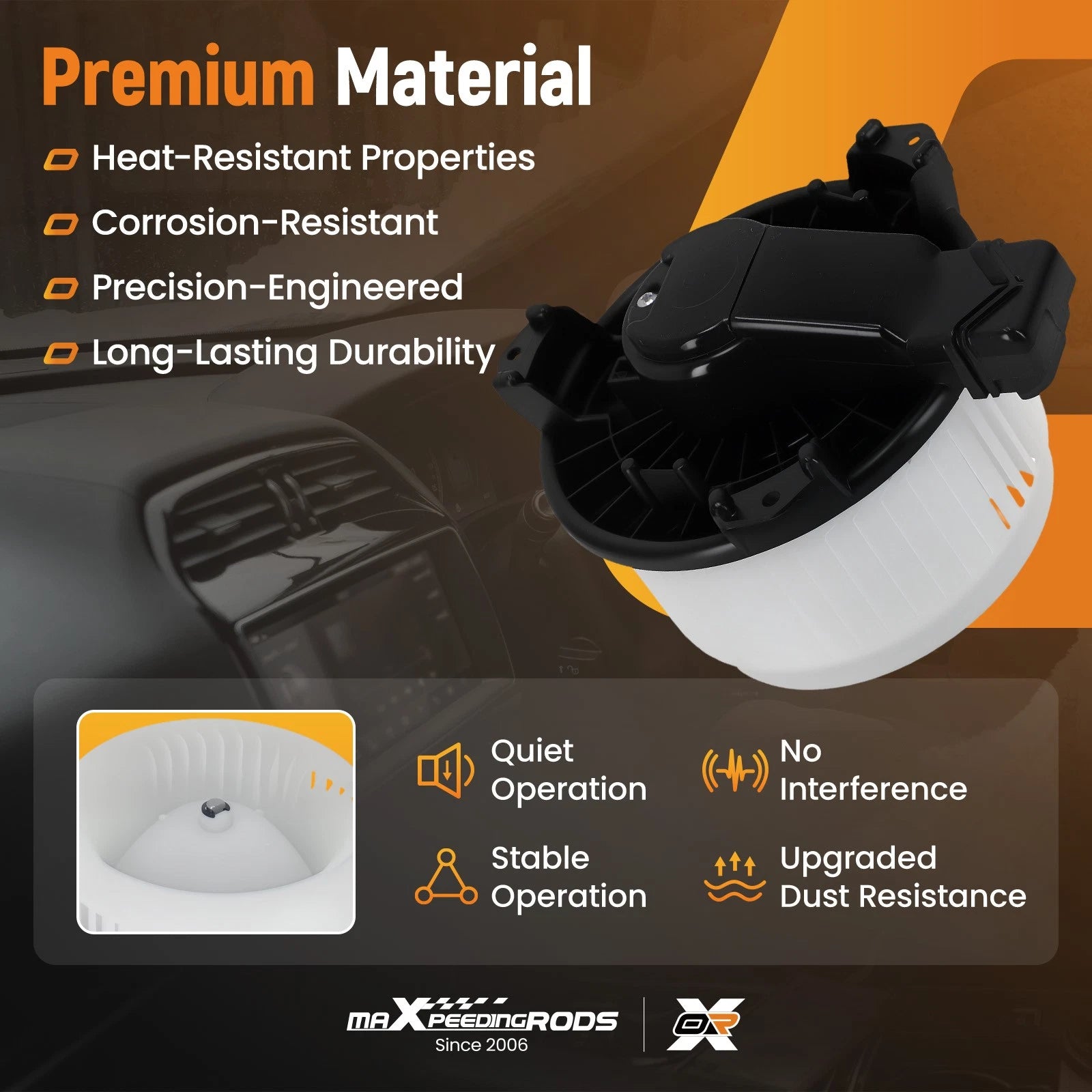 Heater A/C Blower Motor with Fan for Scion xD Toyota Yaris (2008–2010)