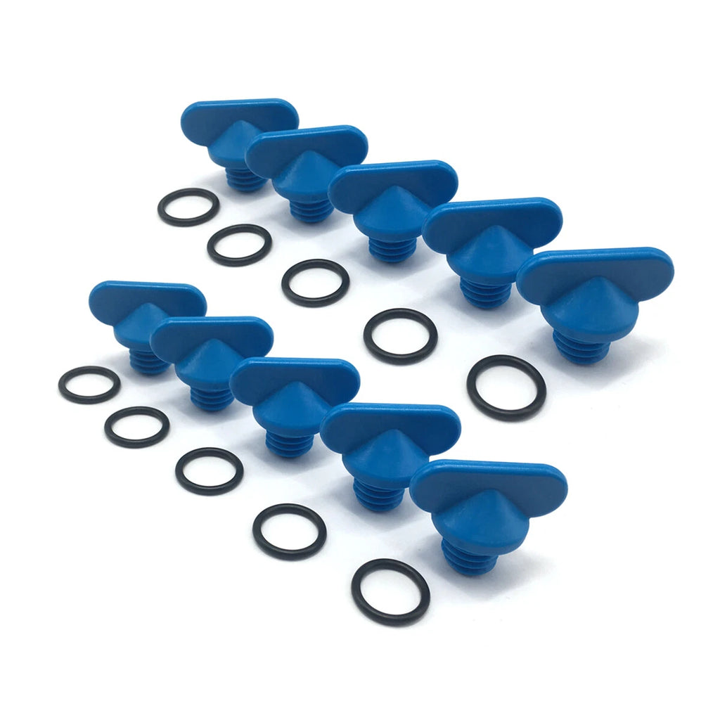 Pack of 10 Mercruiser Manifold Engine Block Drain Plug Kit 22-806608A02, 18-4226