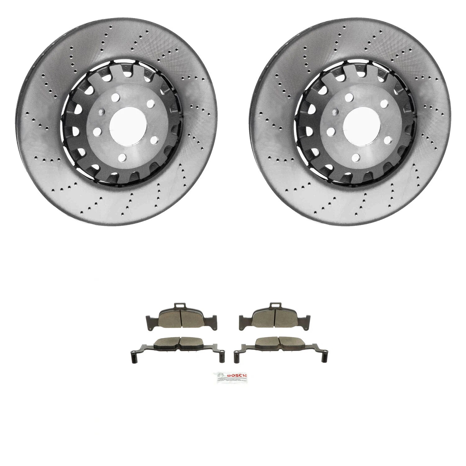 Front Rotors & Bosch Quietcast Brake Pad Kit for Audi A5 Sportsback (2018–2023)