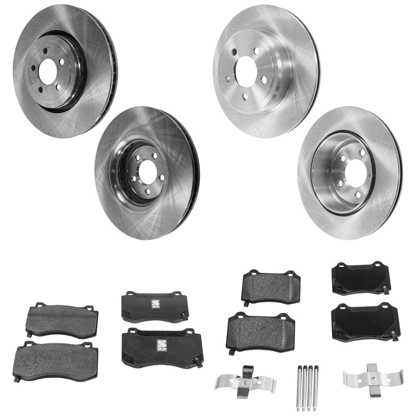 Disc Brake & Pad Kit for Dodge Challenger (2018–2020) Front & Rear