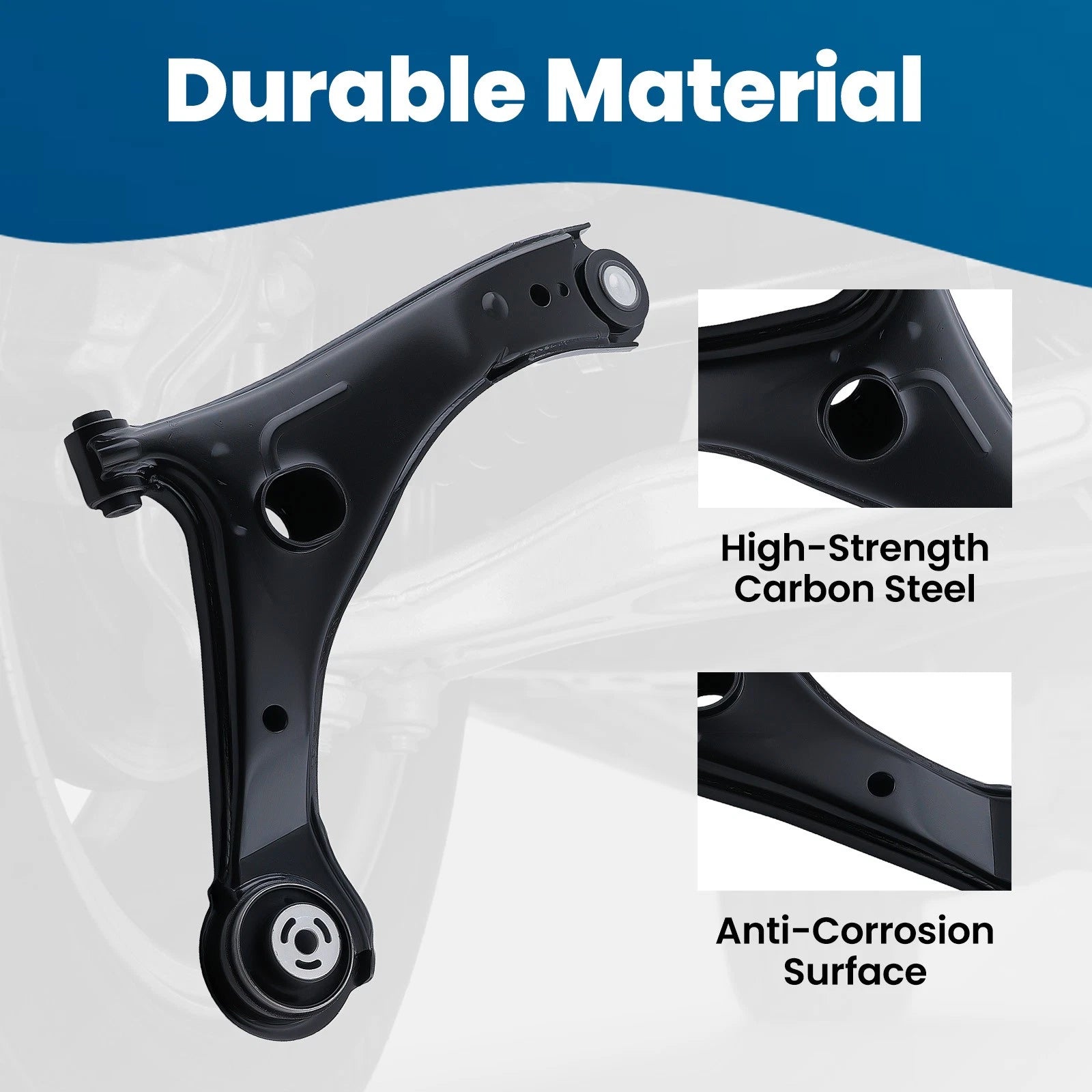 6pc Front Lower Control Arm and Tie Rod Kit for Town & Country (2008–2019)