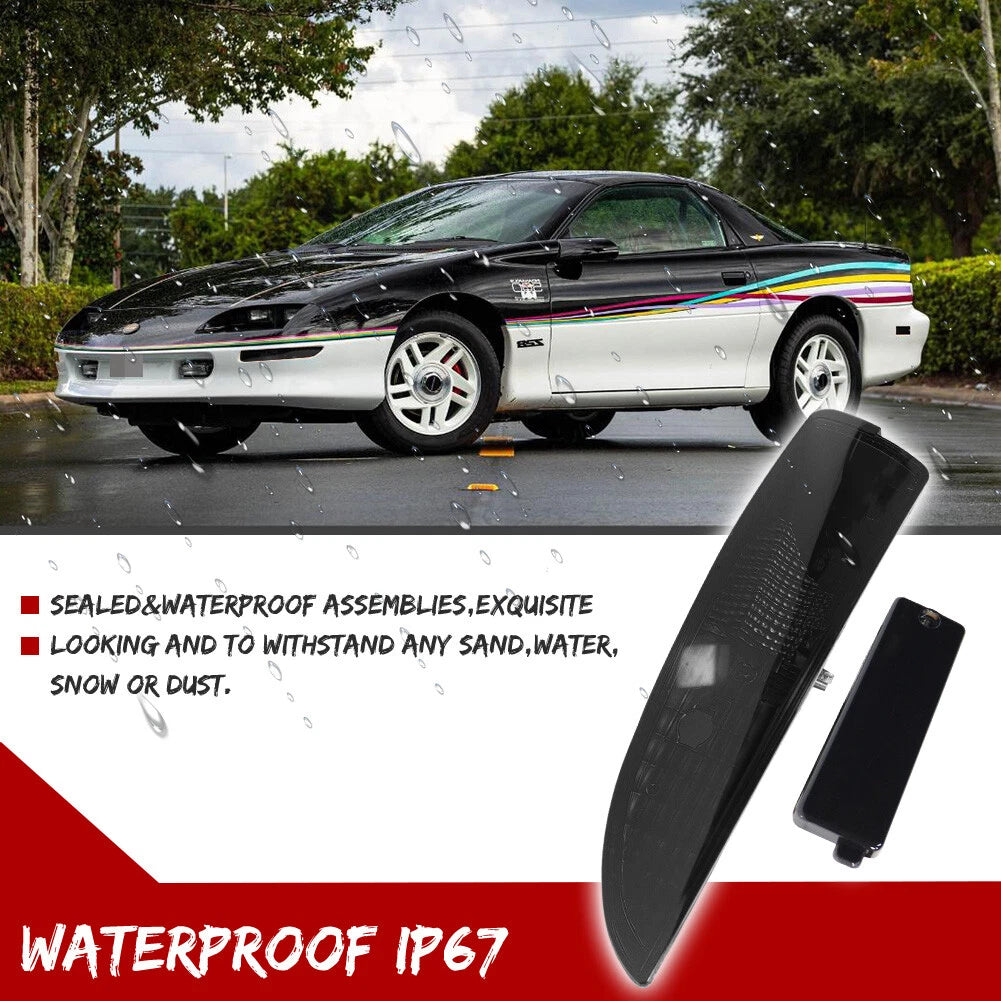 Smoked Front Turn Signal and Rear Side Marker Lights for Camaro (1993–2002)