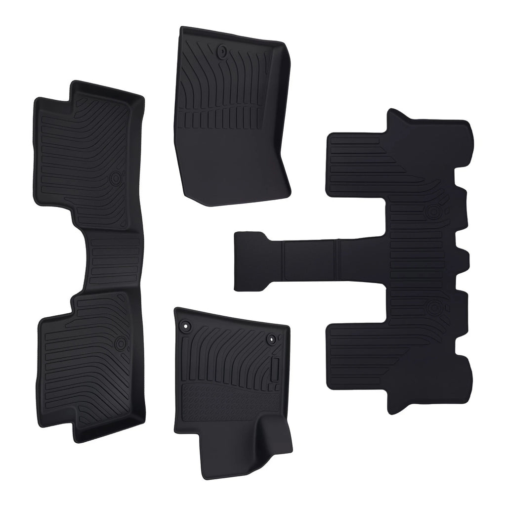 Set of 4 Waterproof Floor Mats for Kia Sorento (2021–2025) TPE Black
