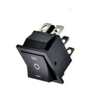 KCD4 3-Position 6-Pin Rocker Switch for Boat Systems (Black)
