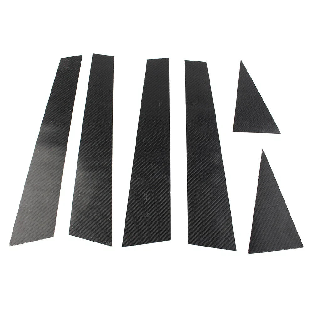 6 Pcs Car Exterior Door Window B Pillar Post Covers for Audi Q5 (2012-2017)
