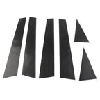 6 Pcs Car Exterior Door Window B Pillar Post Covers for Audi Q5 (2012-2017)