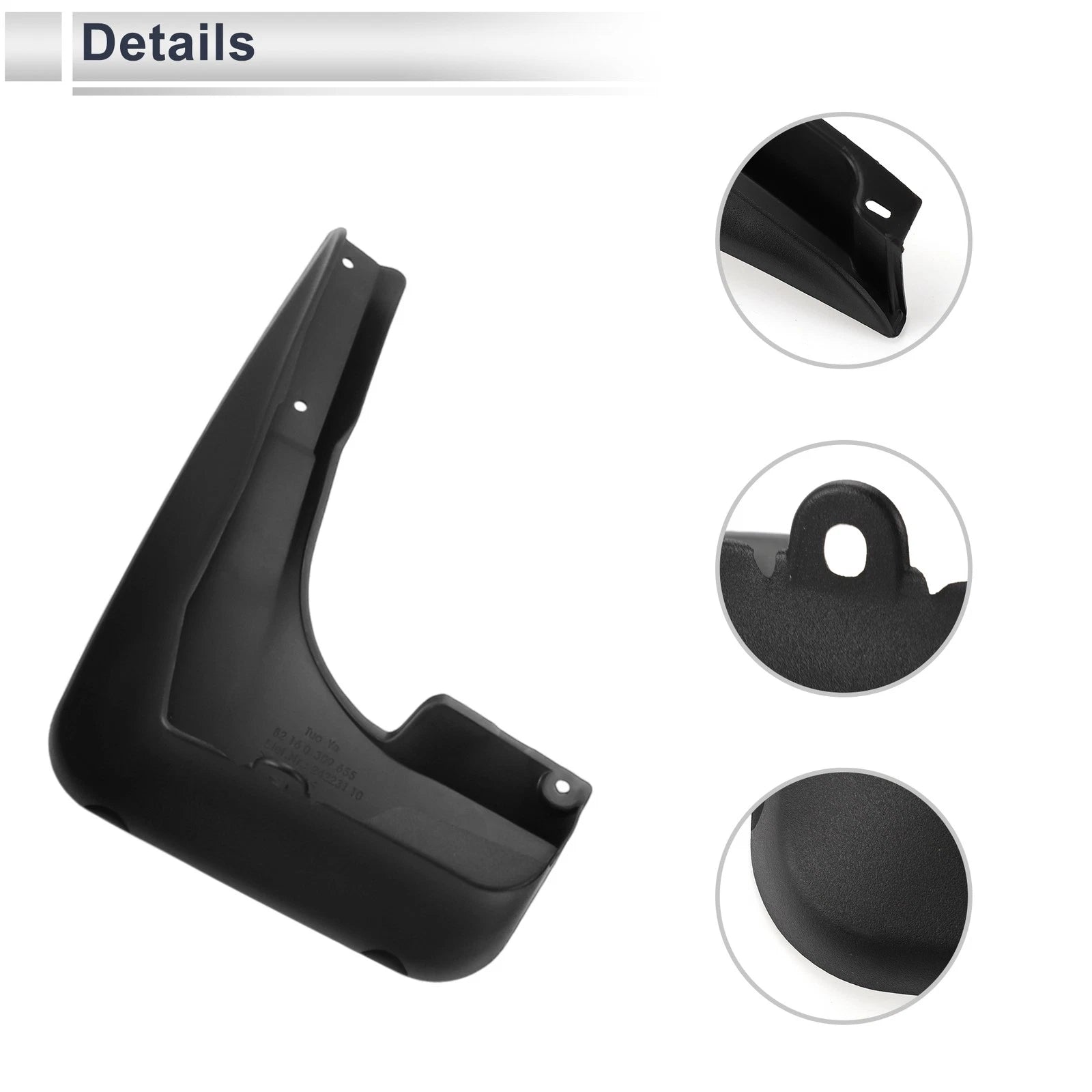 Set of 2 Mud Flaps Splash Guards for BMW 1 Series (120i) E87 (2007–2011)