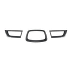 Set of 2 Carbon Look Front Bumper Grilles for Subaru Impreza WRX STI (2006–2007)