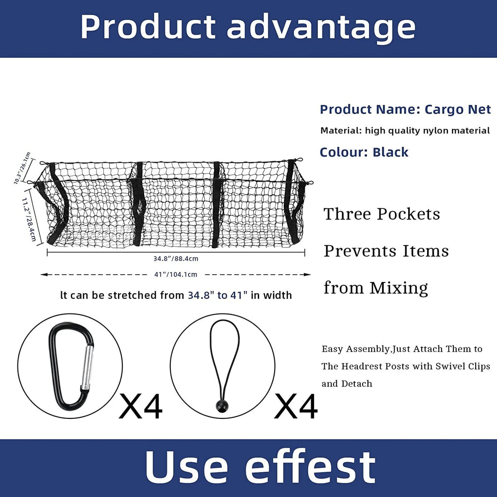 Trunk Bed Cargo Net Organizer for RAM 1500 (2019–2023)