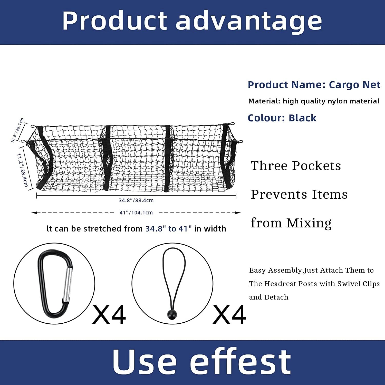 Trunk Bed Cargo Net Organizer for RAM 1500 (2019–2023)