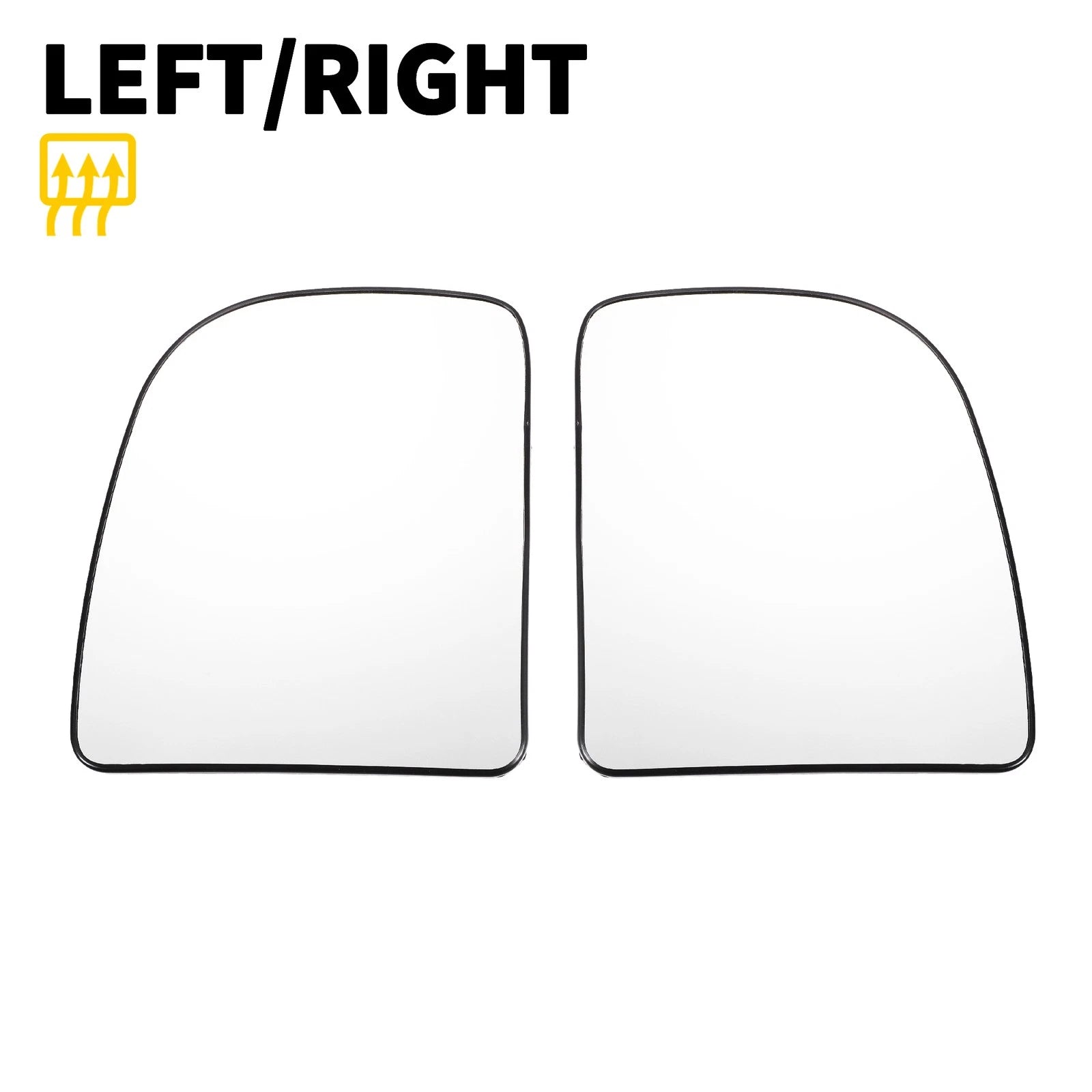 Pair Mirror Glass w/ Back Heated for Ford E150 E250 E350 (2004–2014)