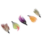 Set of 4 Double Hook Bait Fishing Lures with Carrying Box