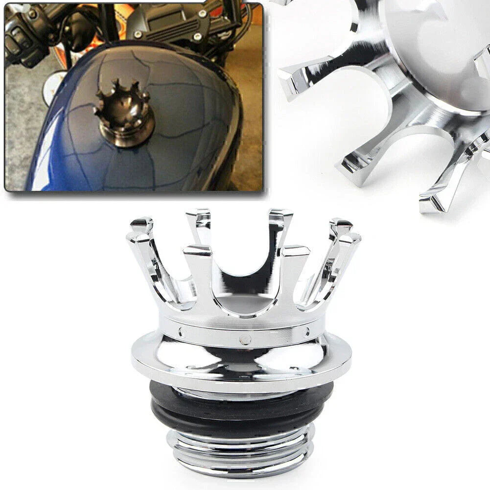 Chrome Gas Cap Fuel Tank Cover for Harley Sportster (2004-2023)