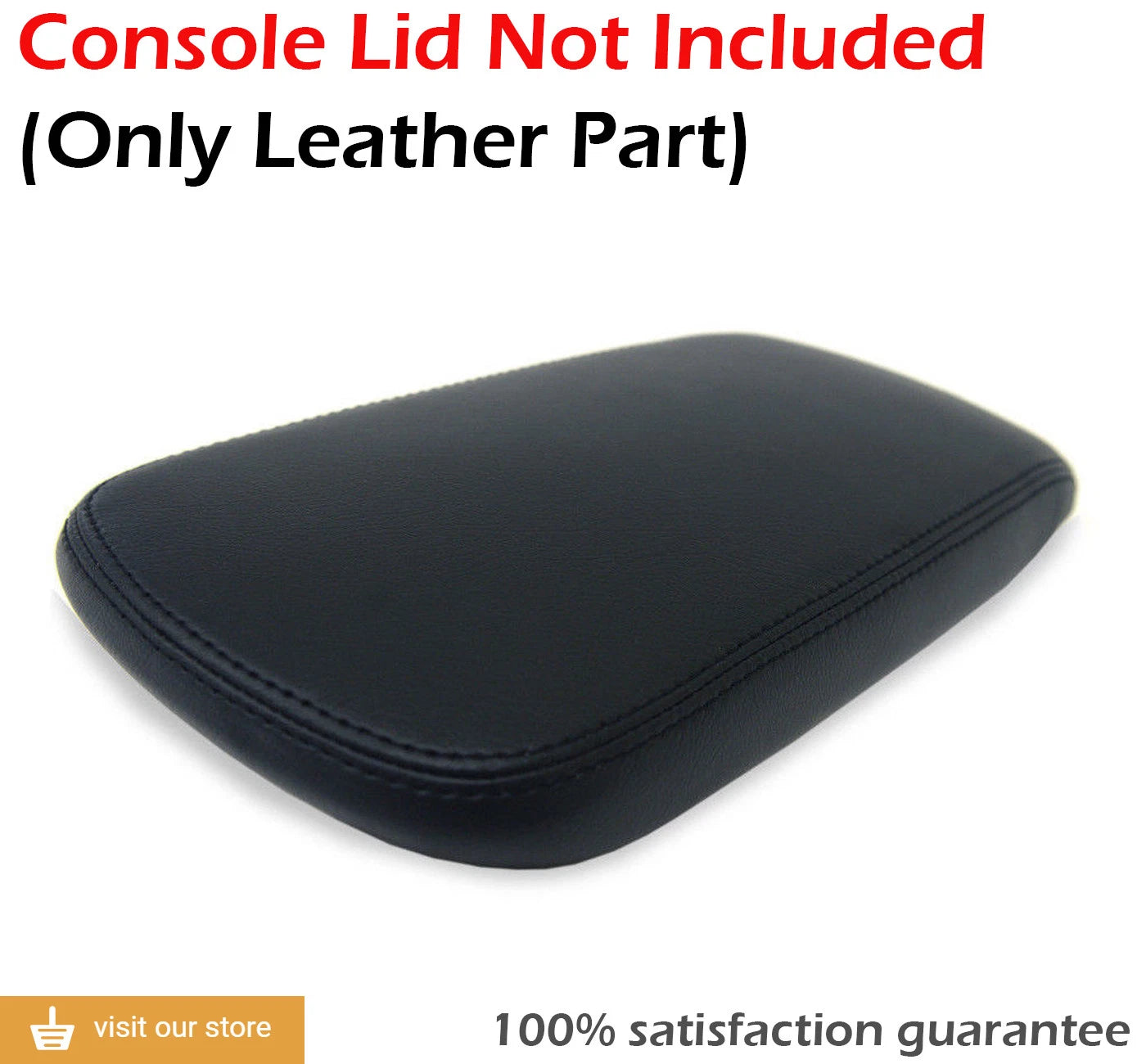 Center Console Cover for Chrysler 200 (2011–2014) Leather Synthetic Black
