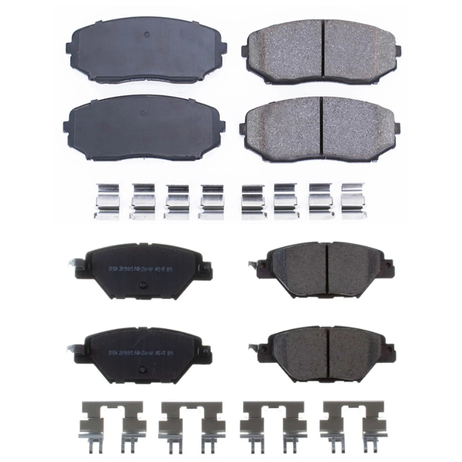 PowerStop Front & Rear Carbon Fiber Ceramic Brake Pads Kit for Mazda CX-9 (2007–2021)
