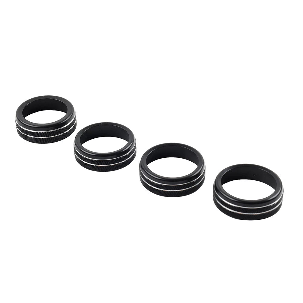 Black AC Climate Control Ring Knob Trim for Toyota Tacoma (2016–2023)