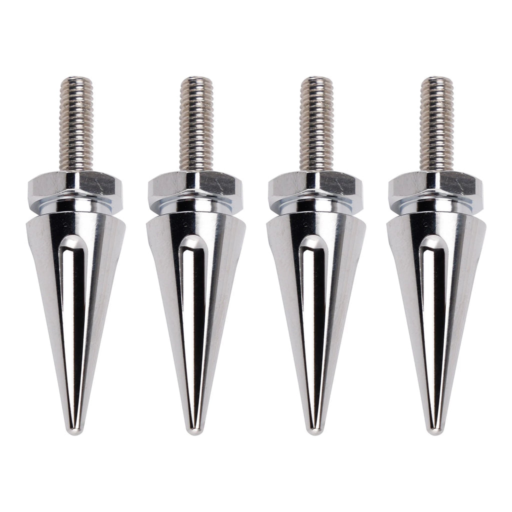 Set of 4 Silver Spike Windshield Fairing Bolts for Harley Touring Road Glide (2015–2025)