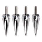 Set of 4 Silver Spike Windshield Fairing Bolts for Harley Touring Road Glide (2015–2025)