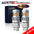 2X 3157 LED Amber Yellow Turn Signal Bulbs