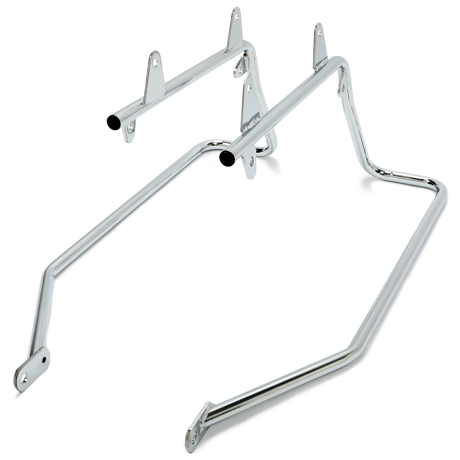 Chrome Saddle Bag Conversion Brackets for Harley Davidson Heritage Softail (1984-2017)