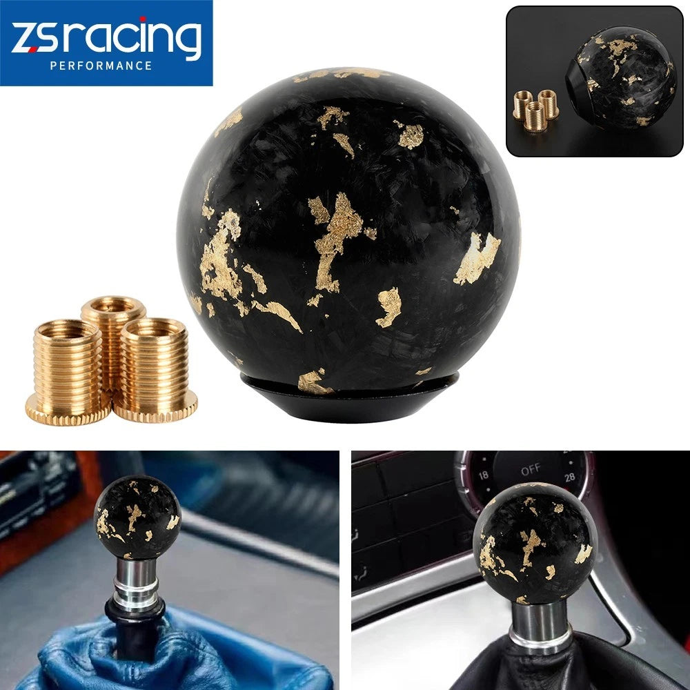 Universal Carbon Fiber Manual Gear Shift Knob Shifter