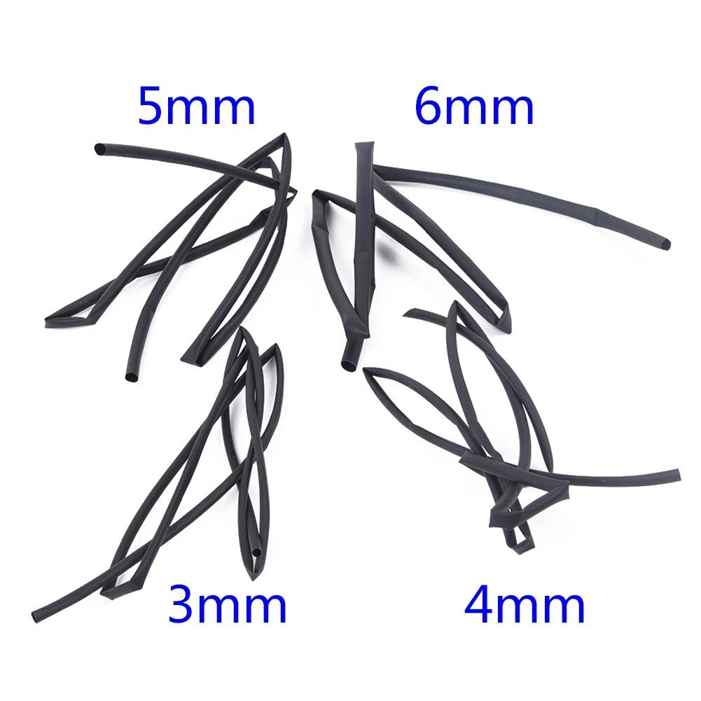 Wrap Heat Shrink Tube Set of 4 for Electrical Applications (3mm-6mm)