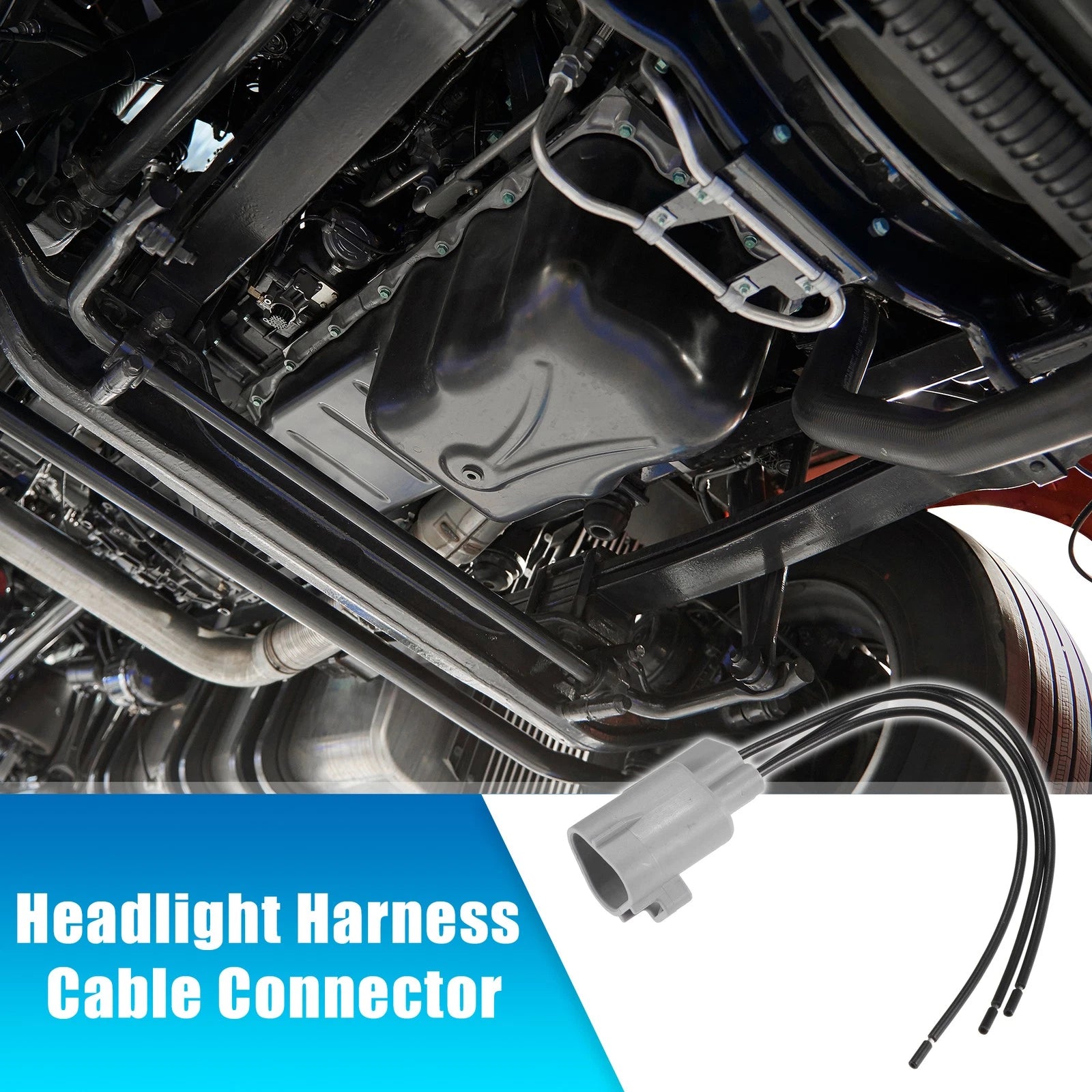 3 Pin Headlight Harness Cable Connector for Toyota Scion (No. 9098011015)