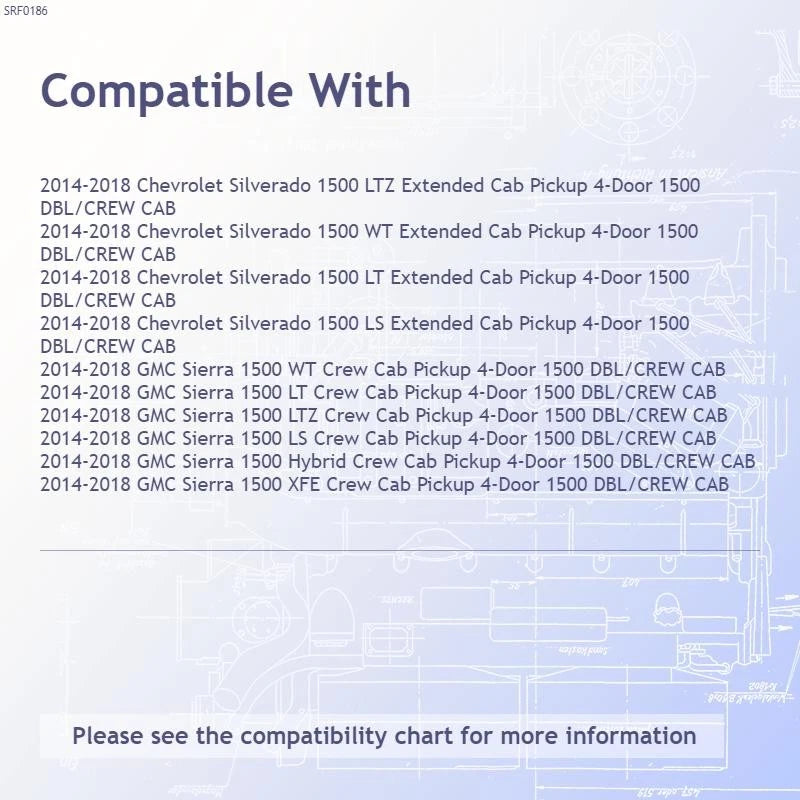 Pillar Post Covers Diamond Grade 4pc Replacement for Chevy Silverado (2014–2018)