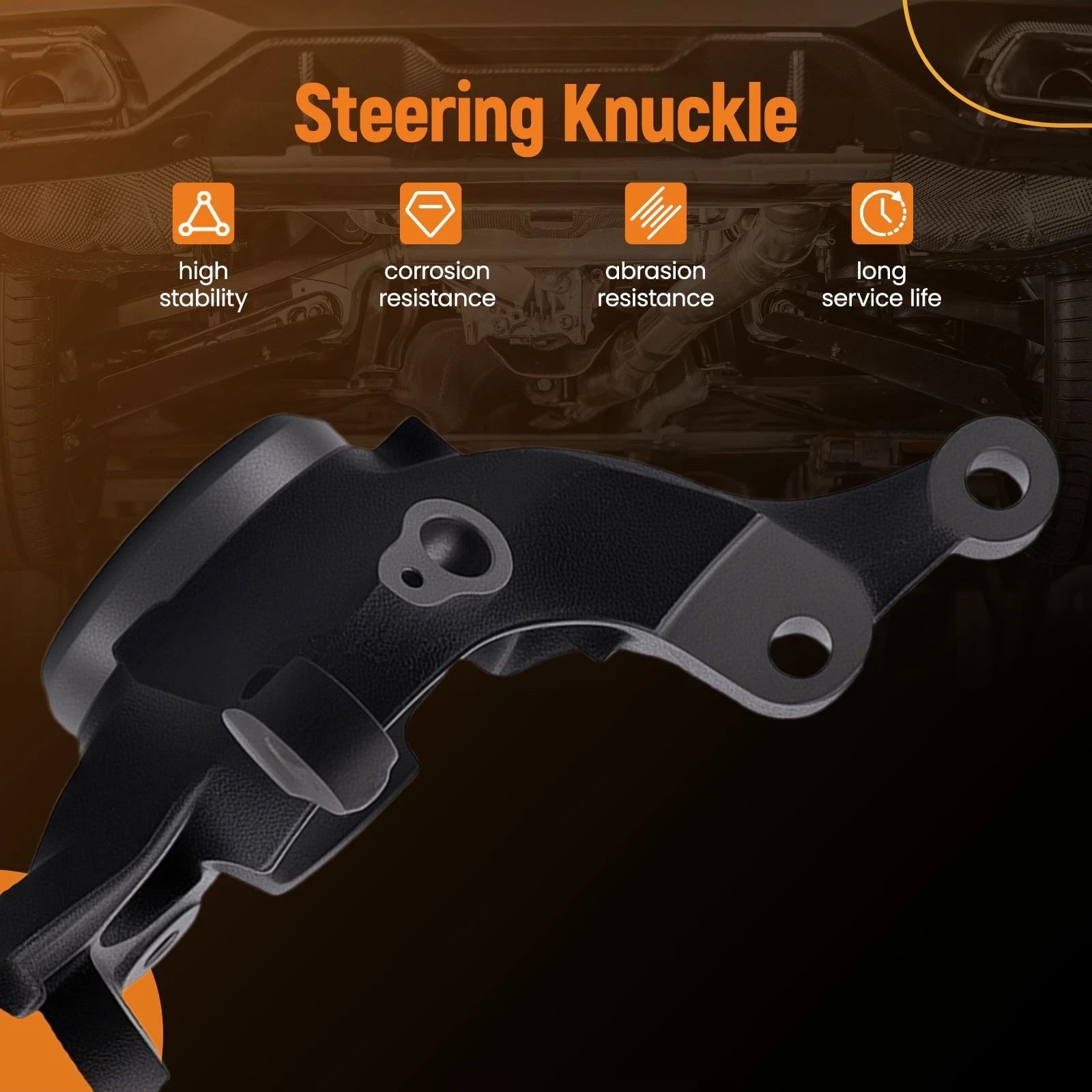 2X Front Steering Knuckle for Hyundai Elantra GT (2013–2014) 51715-2V000 51716-2V000