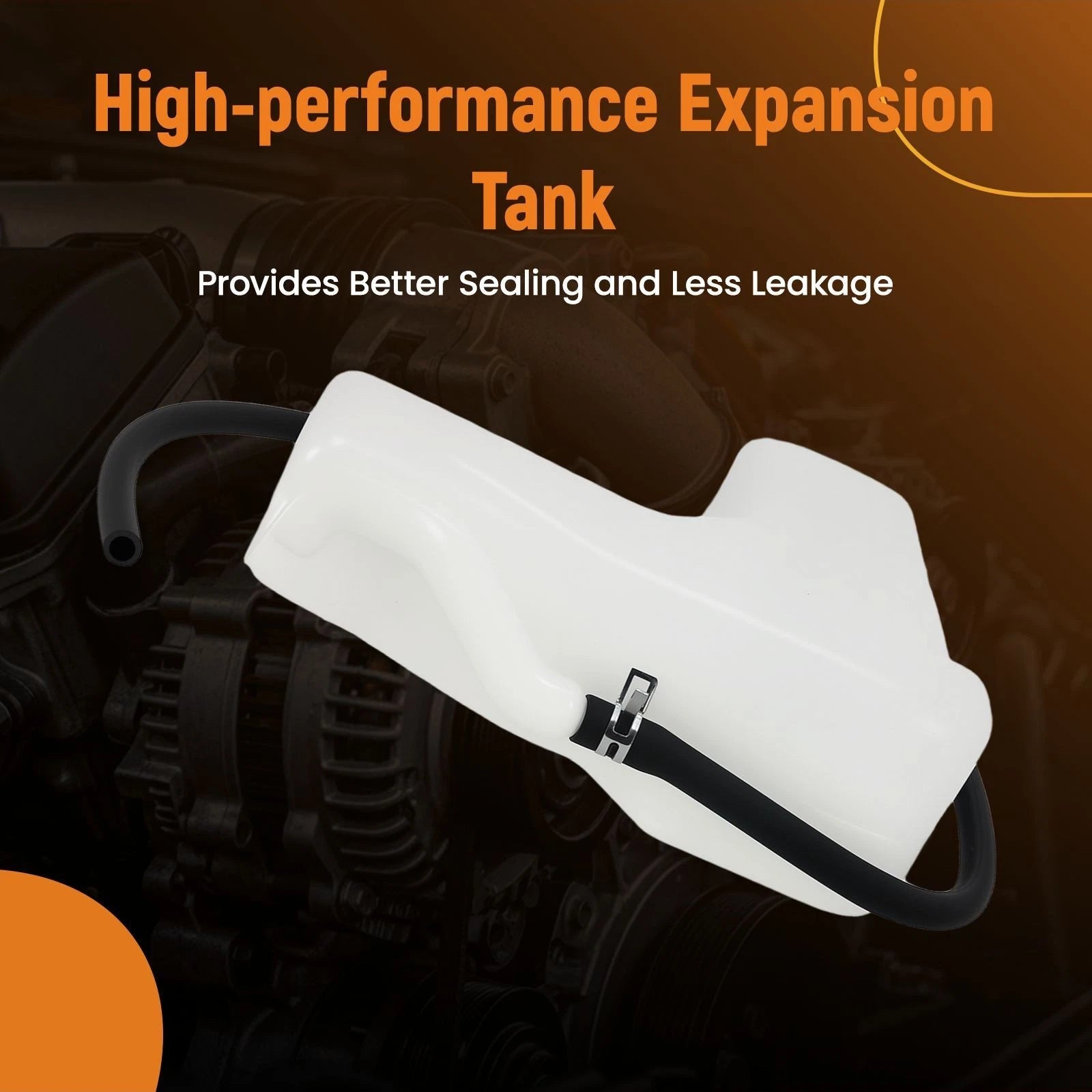 Engine Coolant Expansion Tank with Cap for Nissan Sentra L4 (1999-2003)