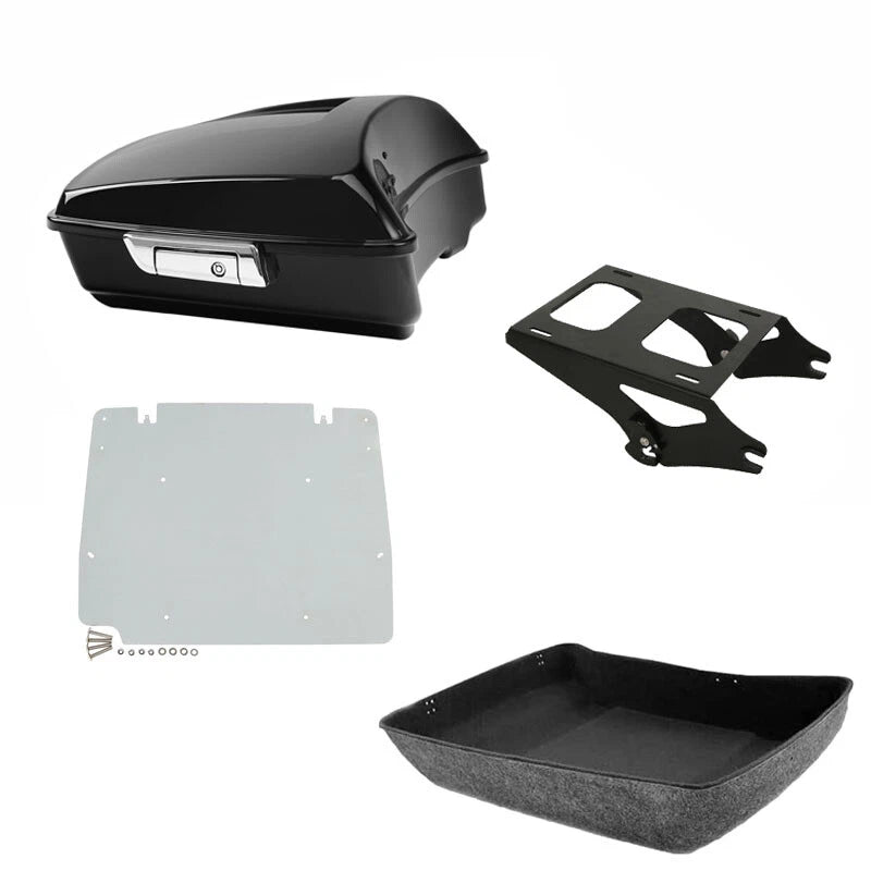 Chopped Trunk Mount Rack Base Plate for Harley Touring Street Glide (2014–2026)