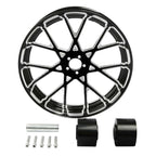 18'' x 3.5'' CNC Front Wheel Rim & Dual Disc Hub for Harley Touring (1997–2021)