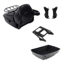 Black King Trunk Pad Mount Rack for Harley Touring (2014-2025)
