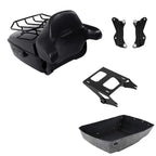 Black King Trunk Pad Mount Rack for Harley Touring (2014-2025)