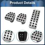 Set of 1 Manual Footrest Pedals Cover for Mercedes Benz ML500 (2006–2011) Silver Tone
