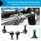 Set of 2 Front Sway Bar Link Pin Joints for Mitsubishi Triton (2006–2013)