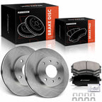 Front Disc Brake Rotors & Ceramic Pads for Nissan Sentra (2001–2006)