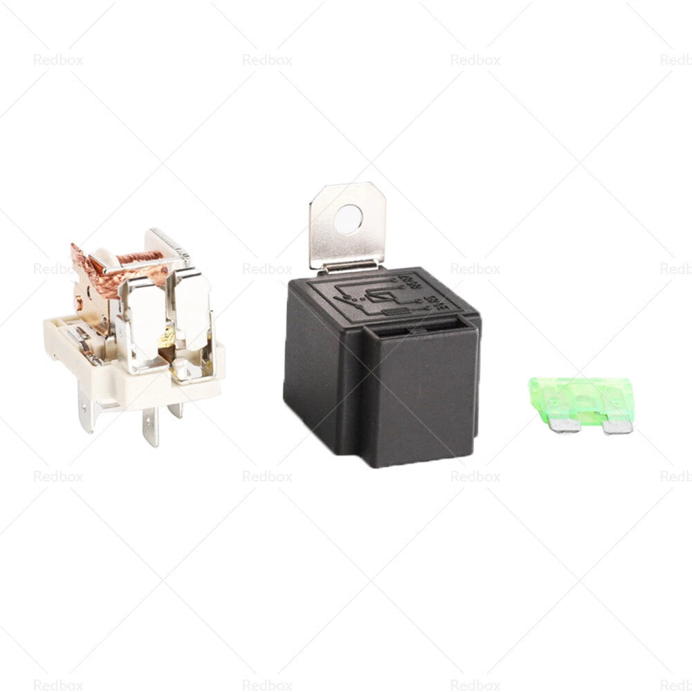 Set of 6 12V 30A 4-Pin Automotive Relays with Fuses
