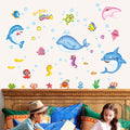 Lively Marine Life PVC Stickers for Home Decor