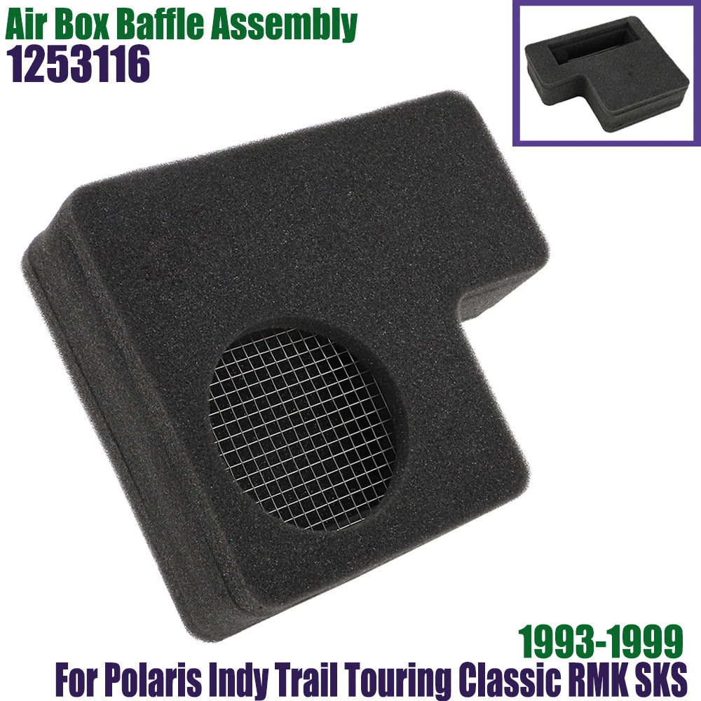 Air Box Baffle Assembly 1253116 for Polaris Indy Trail Touring Classic RMK (1993–1999)